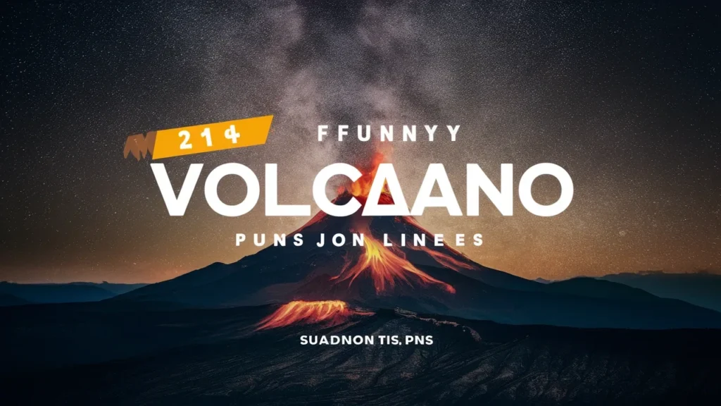 211+ Funny Volcano Puns Jokes One Liner