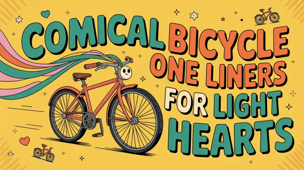 Comical Bicycle One Liners for Light Hearts