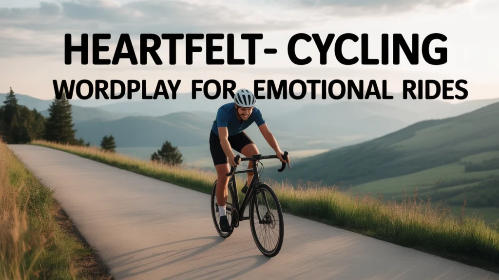 Heartfelt Cycling Wordplay for Emotional Rides