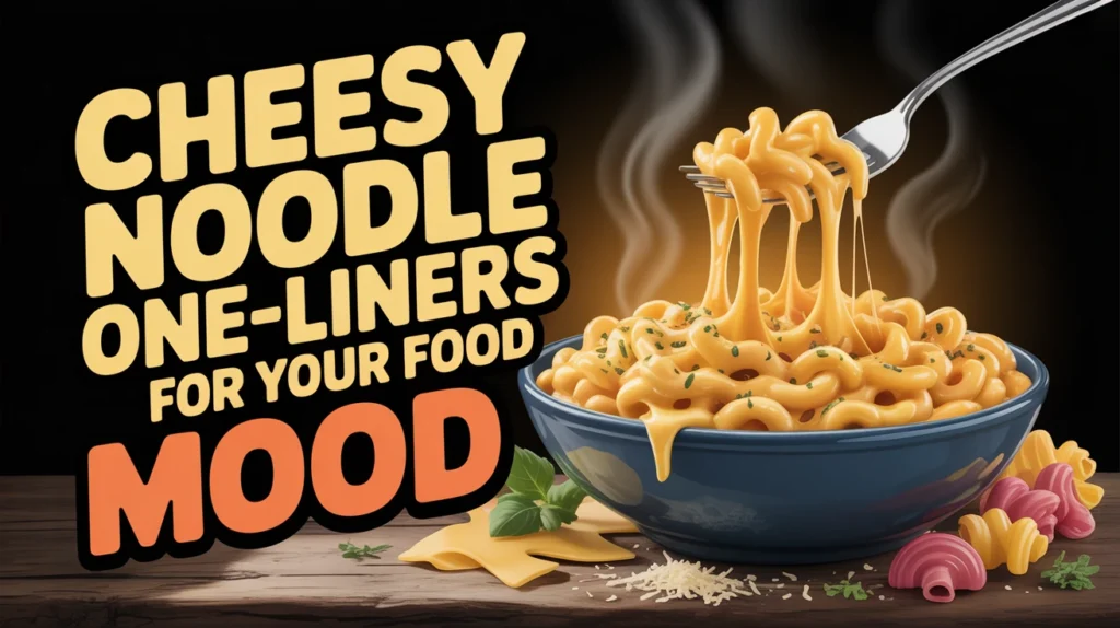 Cheesy Noodle One-Liners for Your Food Mood