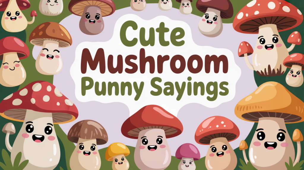 Cute Mushroom Punny Sayings