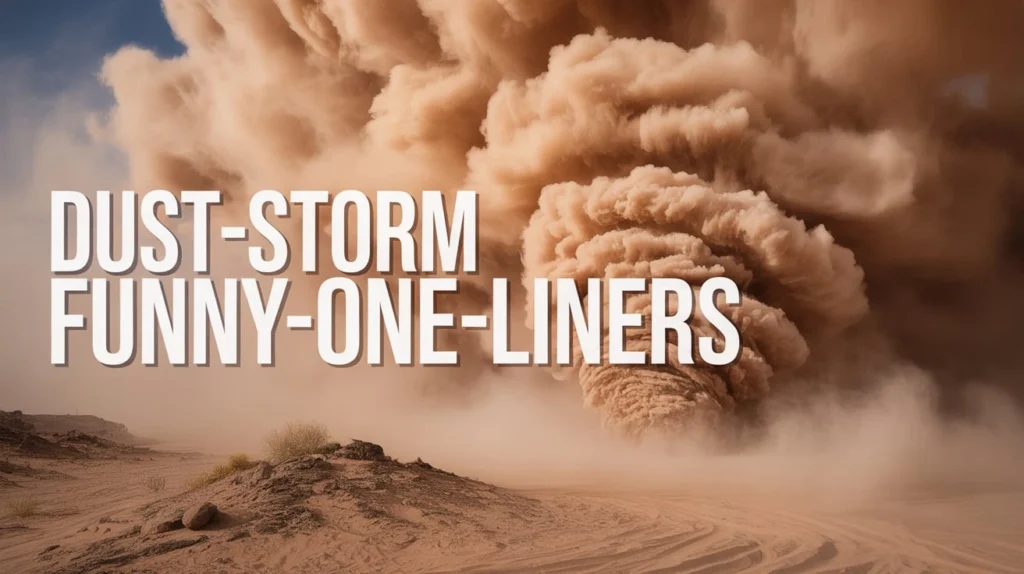 Dust Storm Funny One Liners