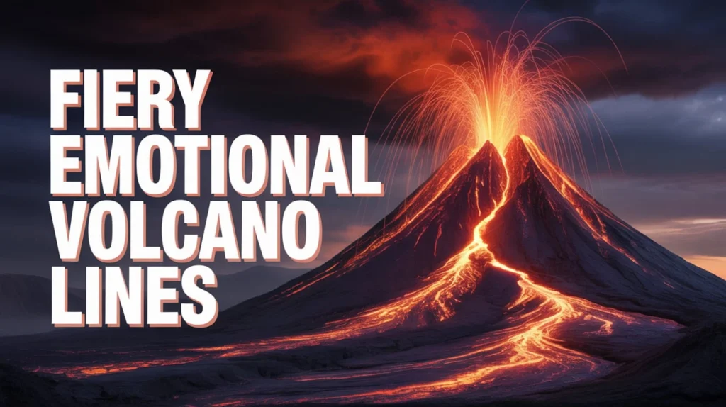 Fiery Emotional Volcano Lines