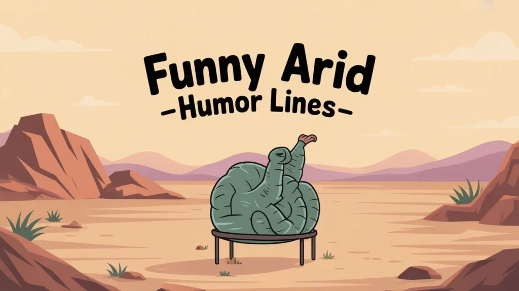 Funny Arid Humor Lines