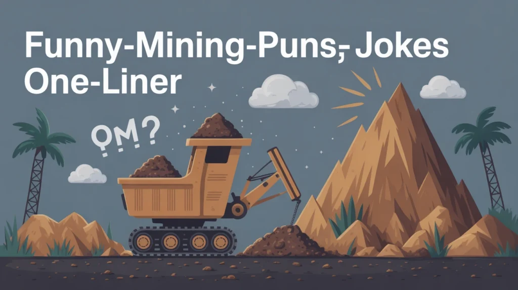 Funny Mining Puns Jokes One Liner