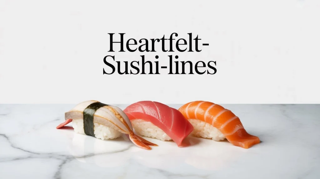 Heartfelt Sushi Lines