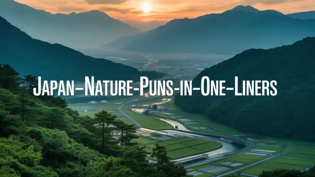 Japan Nature Puns in One-Liners