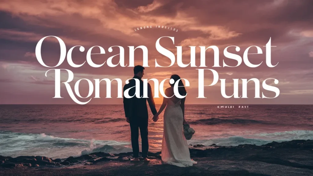 Ocean Sunset Romance Puns