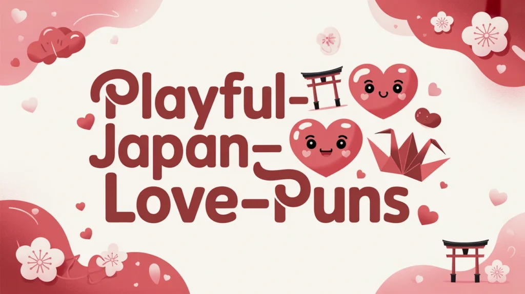 Playful Japan Love Puns