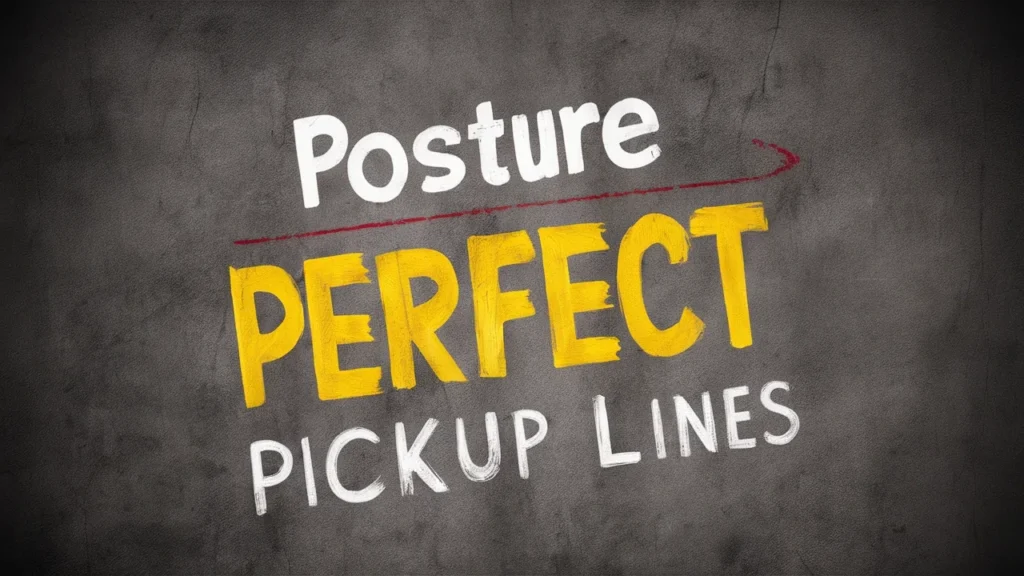 Posture Perfect Pickup Lines