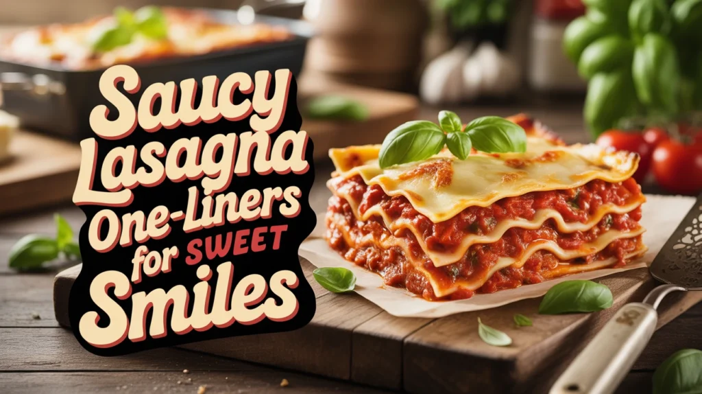 Saucy Lasagna One-Liners for Sweet Smiles