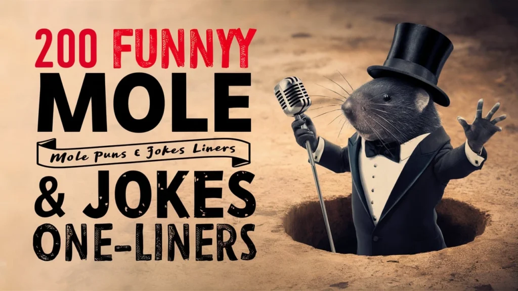 200+ Funny Mole Puns Jokes One Liner