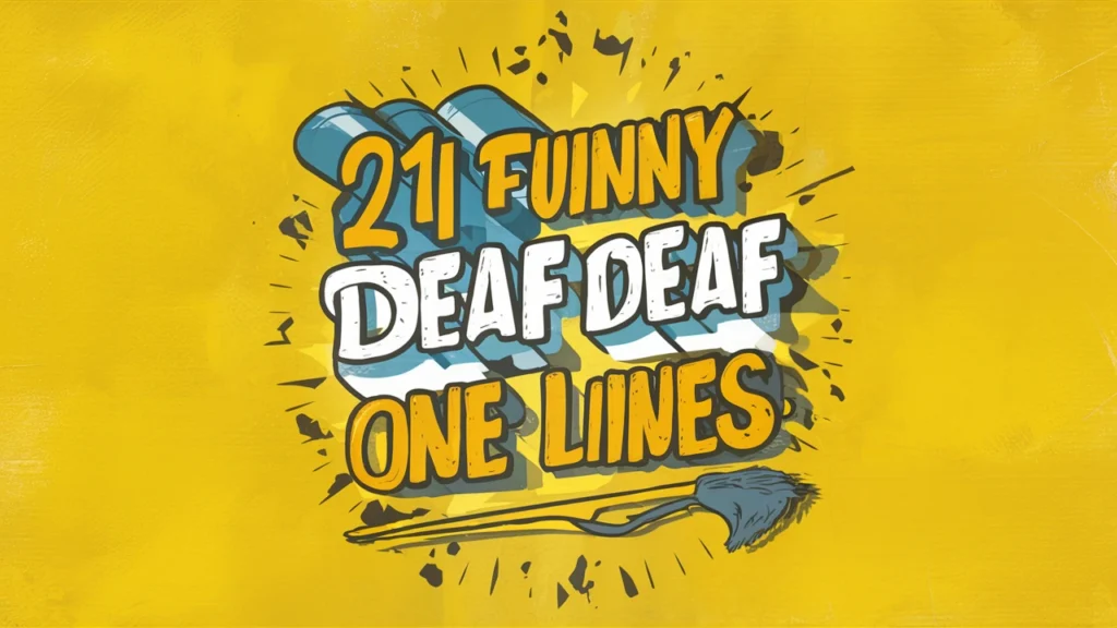 211+ Funny Deaf Puns Jokes One Liner