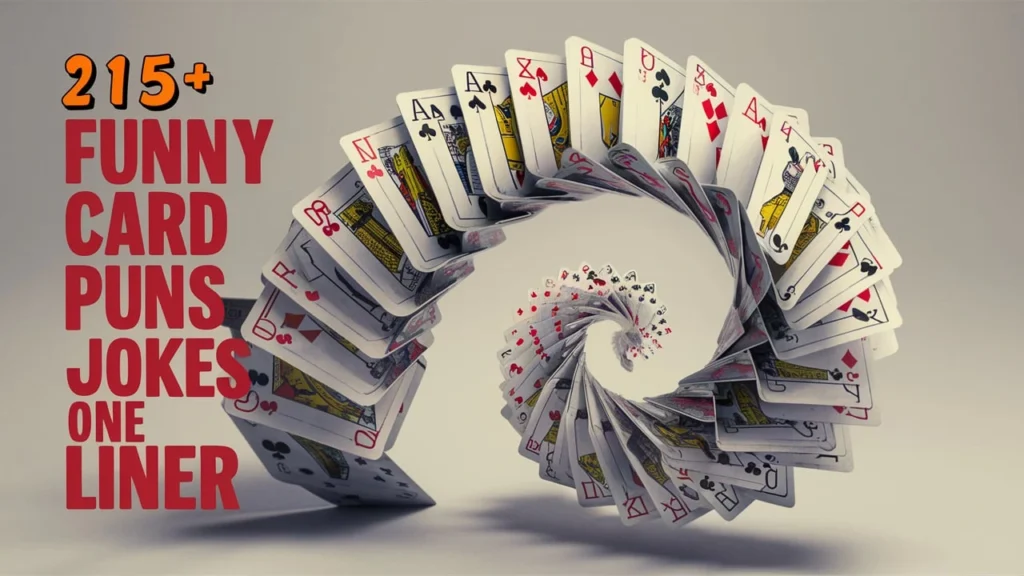 215+ Funny Card Puns Jokes One Liner