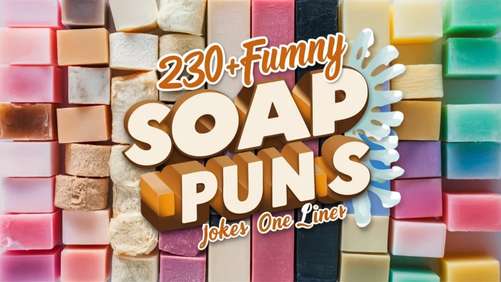 230+ Funny Soap Puns Jokes One Liner