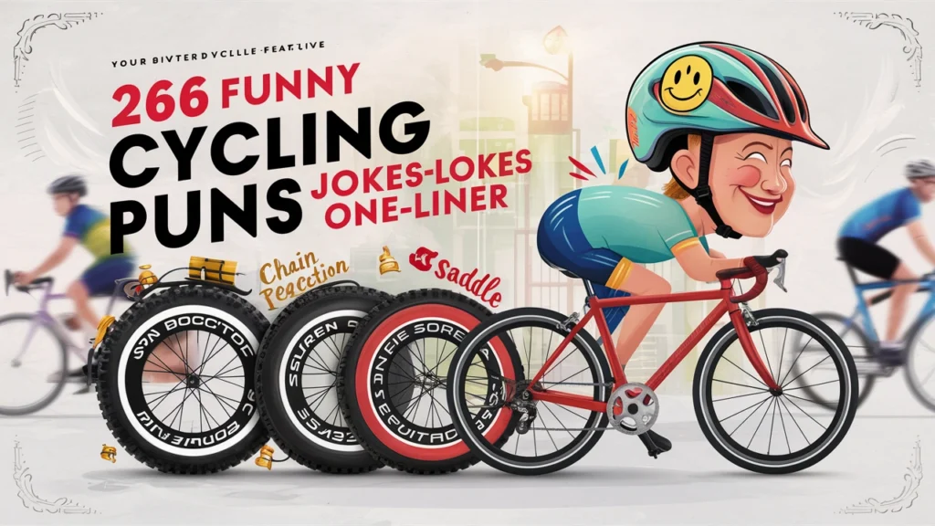 266+ Funny Cycling Puns Jokes One Liner