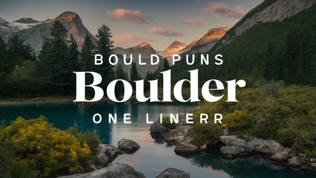 Boulder Puns One Liner