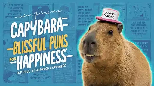 Capybara Blissful Puns for Happiness