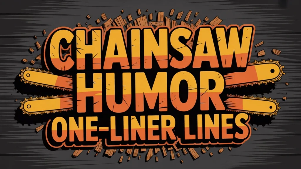 Chainsaw Humor One-Liner Lines