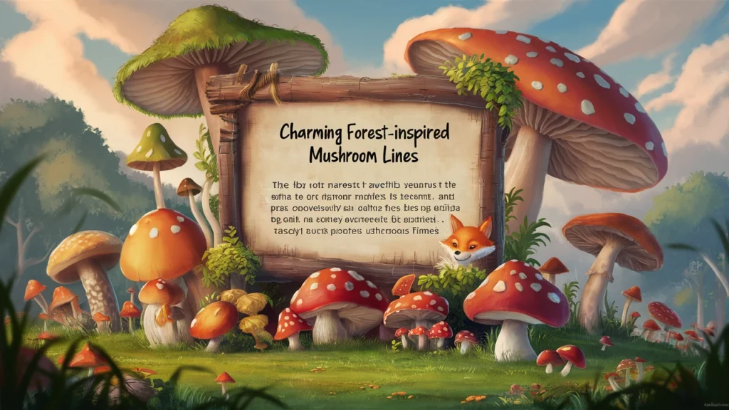 Charming Forest-Inspired Mushroom Lines
