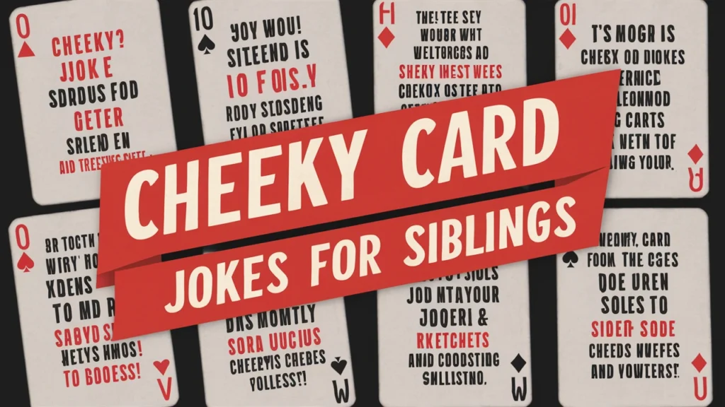 Cheeky Card Jokes For Siblings