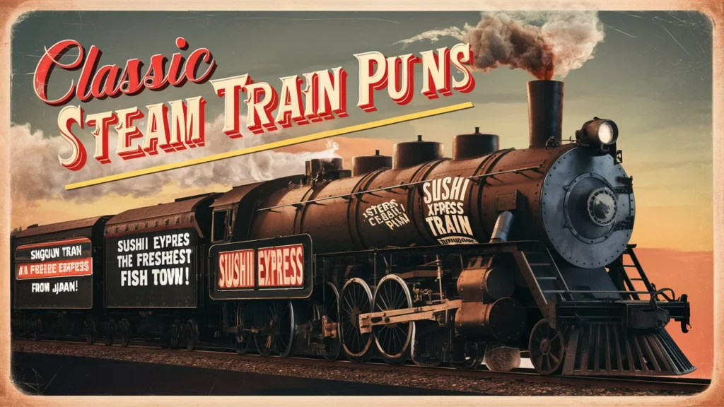 Classic Steam Train Puns