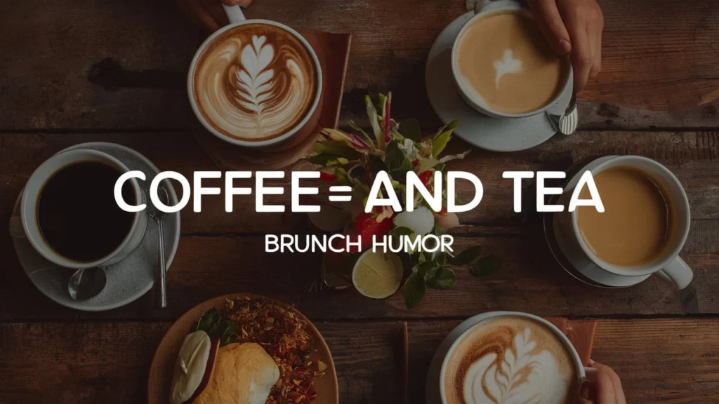 Coffee and Tea Brunch Humor
