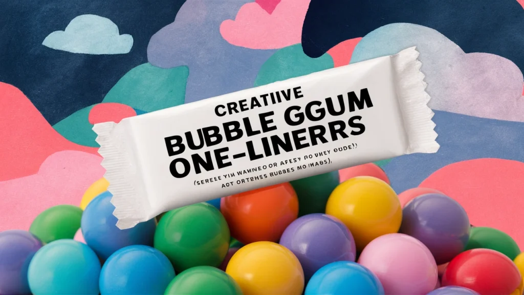 Creative Bubble Gum One-Liners