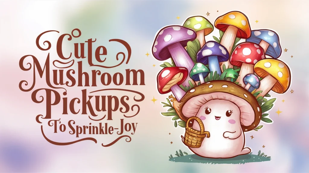 Cute Mushroom Pickups to Sprinkle Joy
