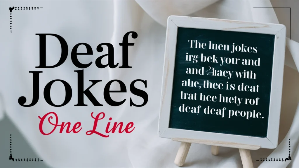Deaf Jokes One Line