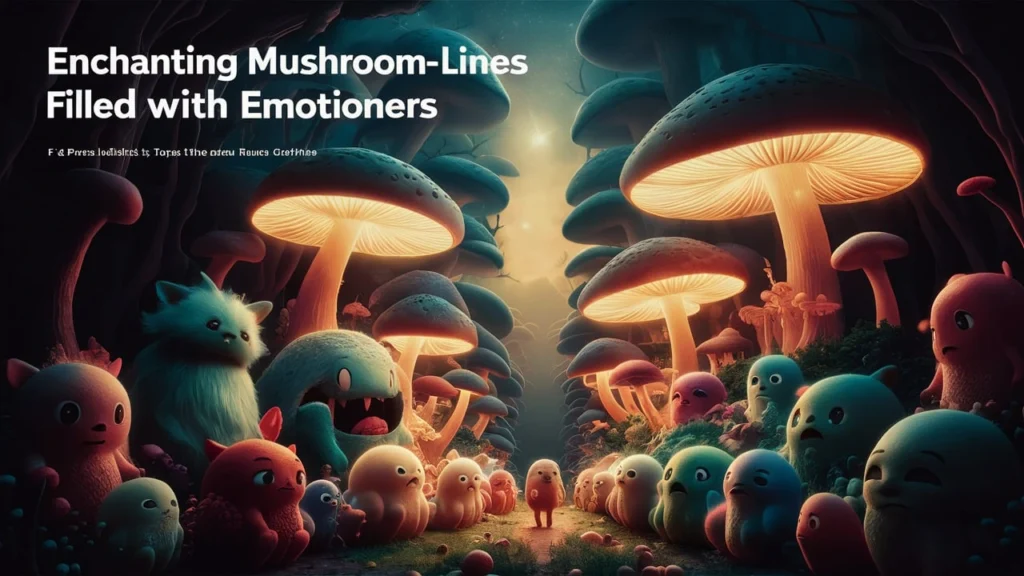 Enchanting Mushroom Lines Filled With Emotion