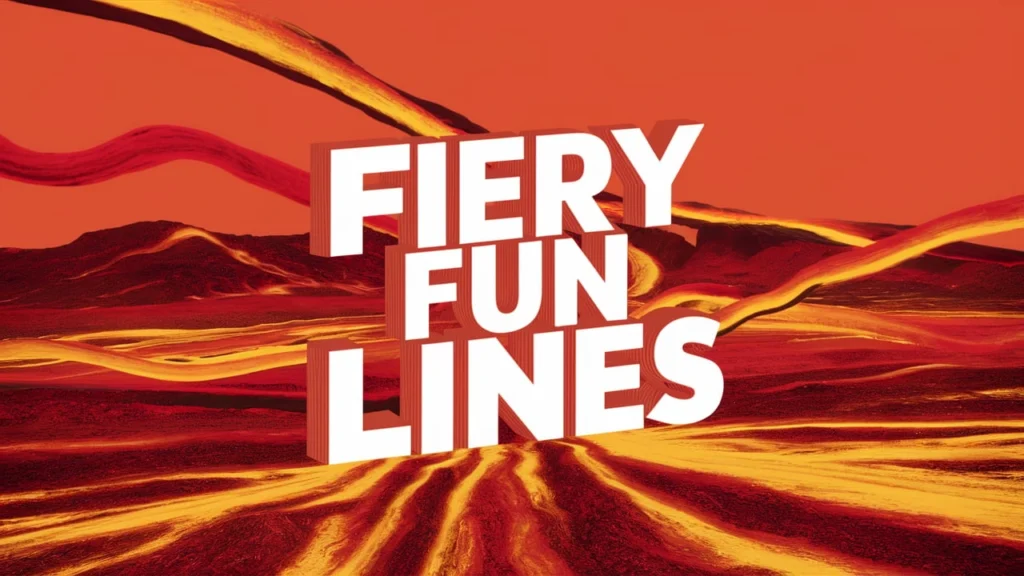 Fiery Fun Lines