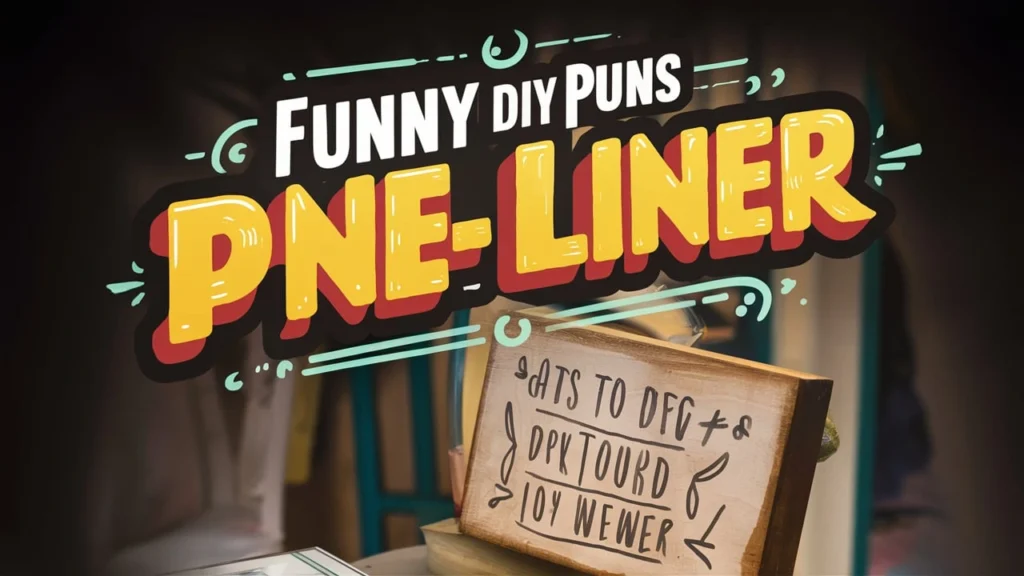 Funny DIY Puns One Liner