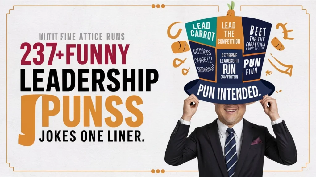 237+ Funny Leadership Puns Jokes One Liner