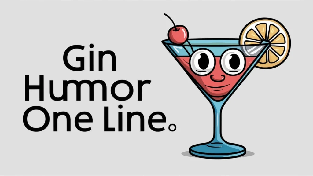 Gin Humor One Line