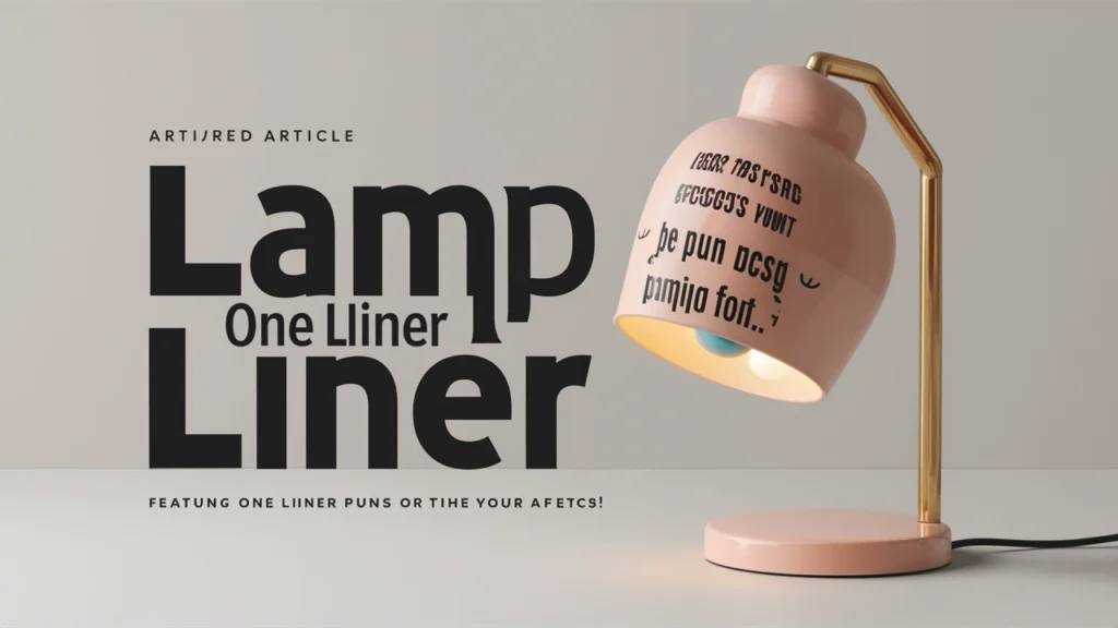 Lamp One Liner Puns