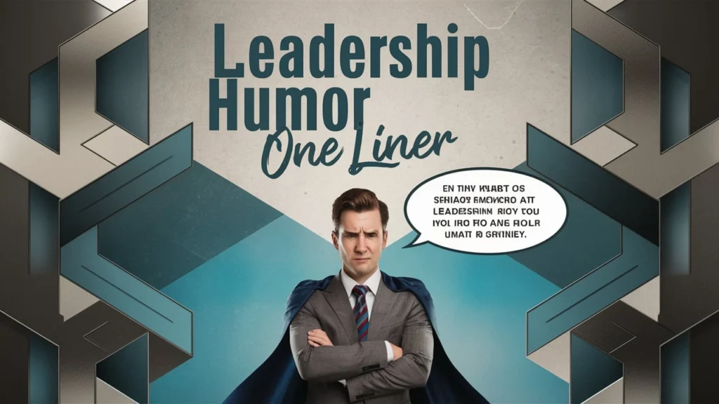 Leadership Humor One Liner