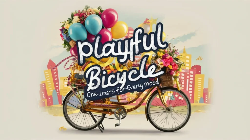 Playful Bicycle One-Liners for Every Mood