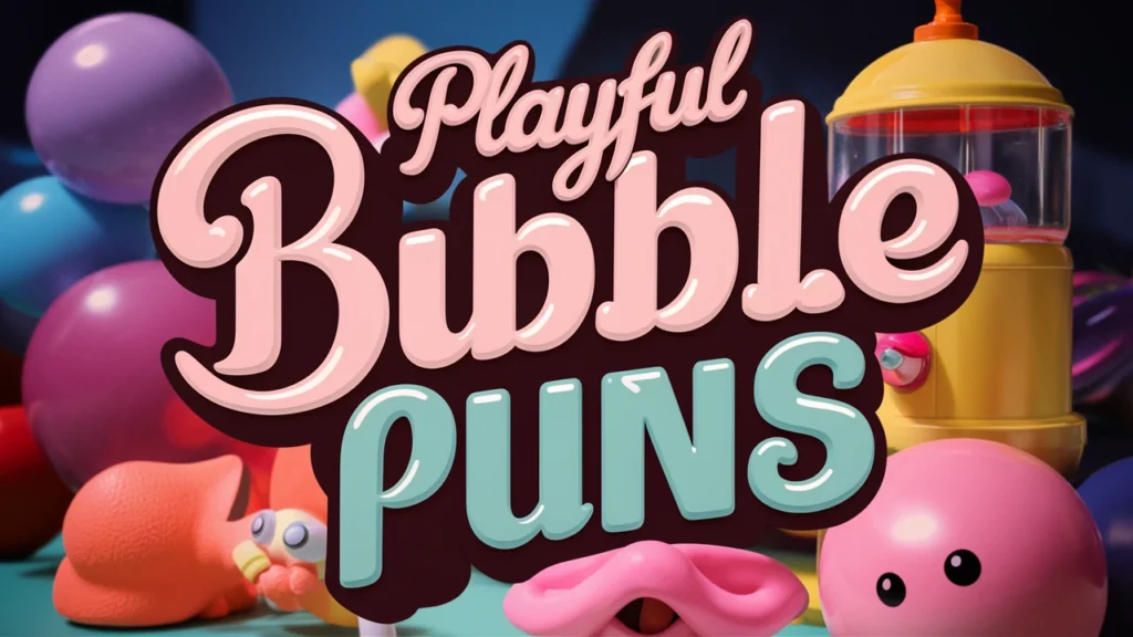Playful Bubble Gum Puns