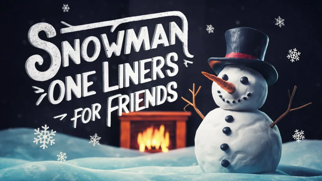Snowman One Liners For Friends