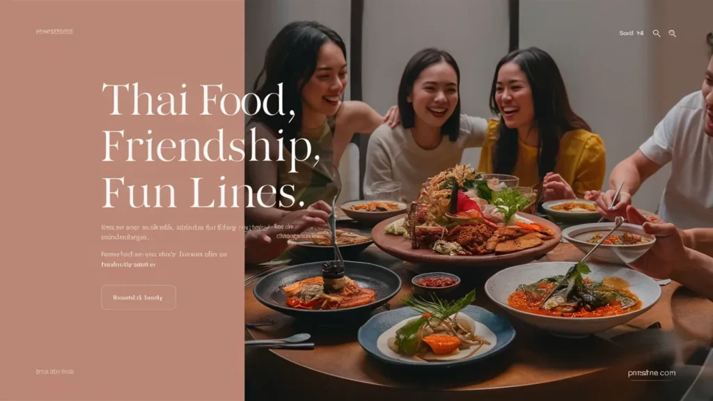 Thai Food Friendship Fun Lines