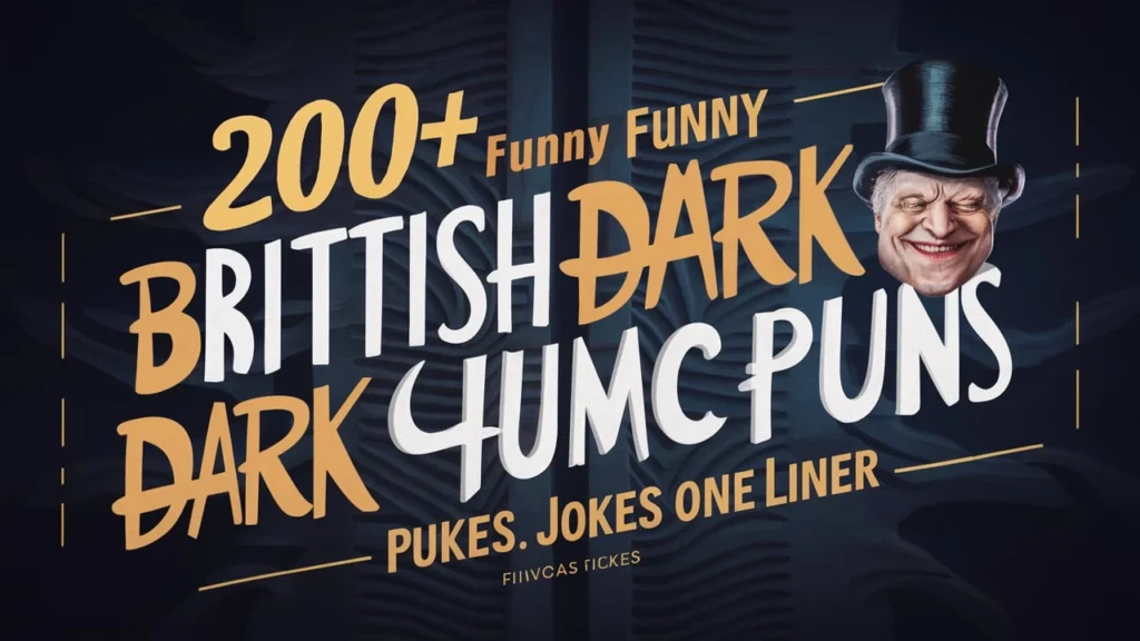 200+ Funny British Dark Humor Puns Jokes One Liner