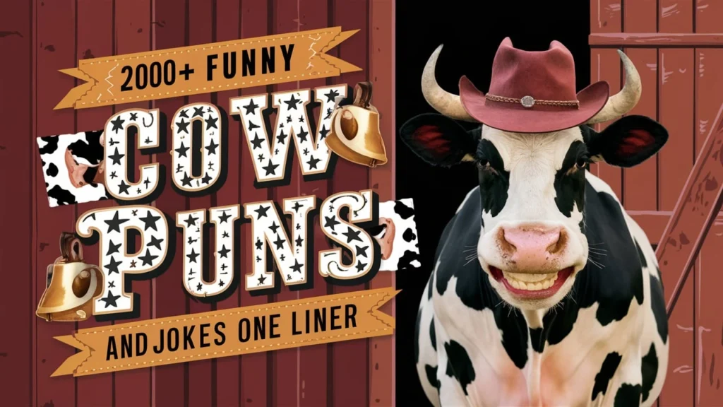 200+ Funny Cow Puns Jokes One Liner