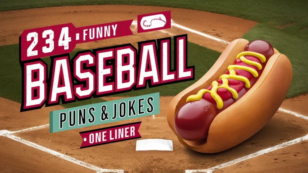 234+ Funny Baseball Puns Jokes One Liner
