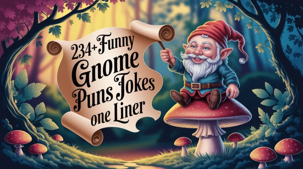 234+ Funny Gnome Puns Jokes One Liner