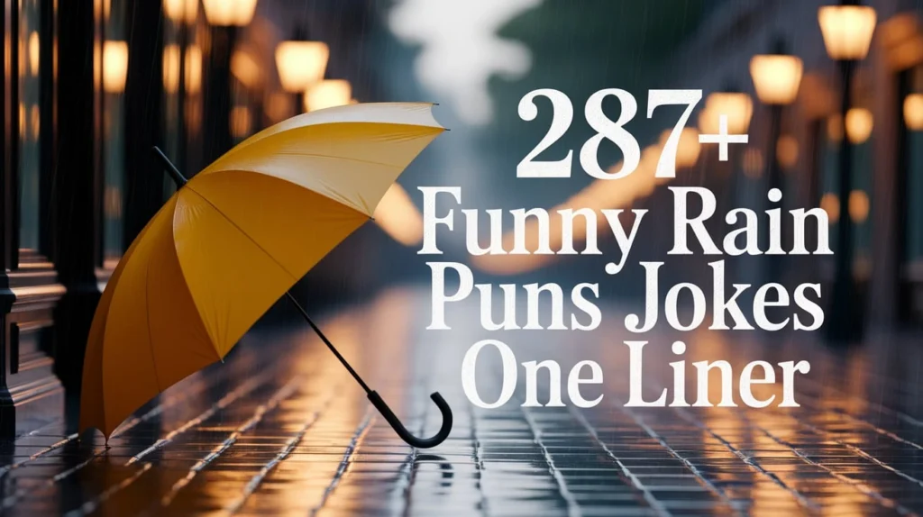 287+ Funny Rain Puns Jokes One Liner