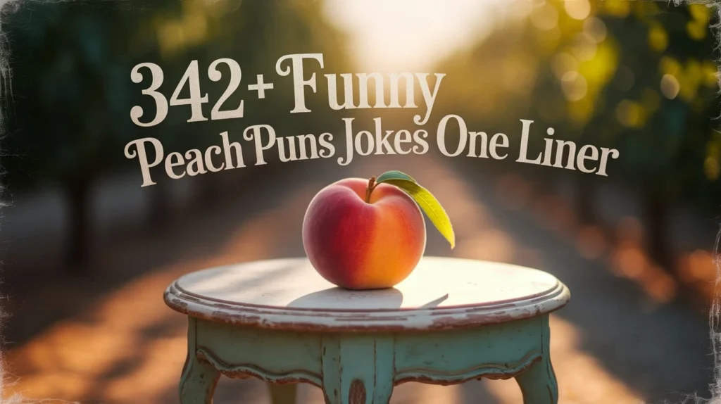 342+ Funny Peach Puns Jokes One Liner