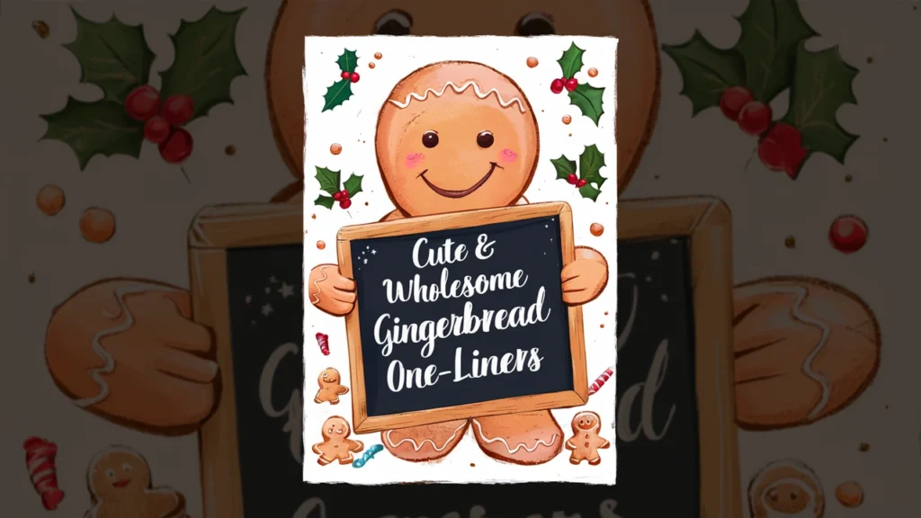 Cute & Wholesome Gingerbread One-Liners