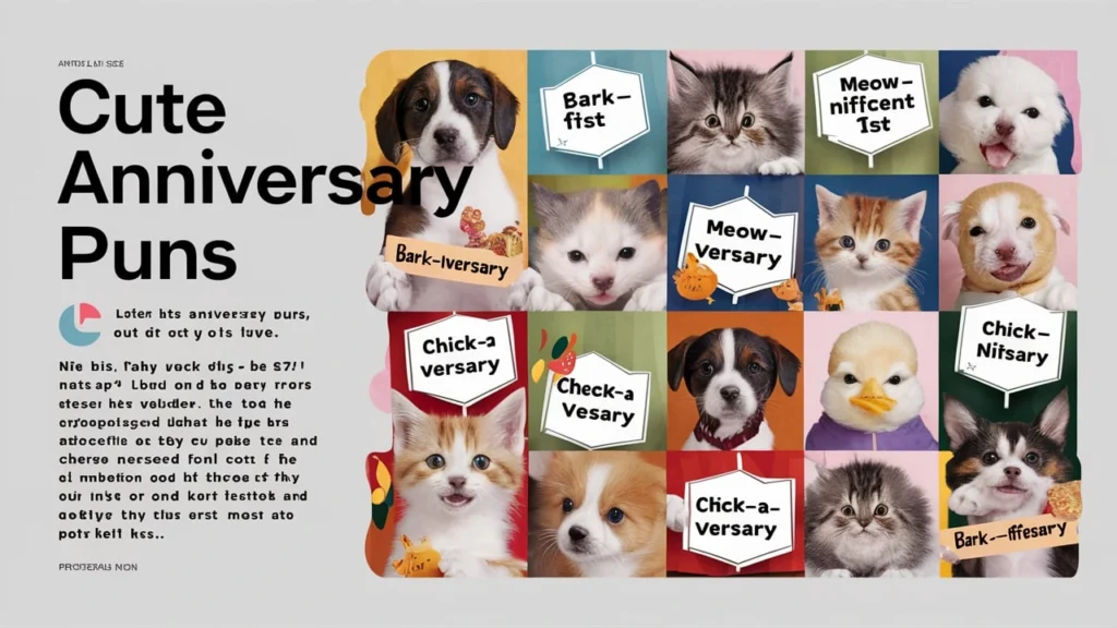 Cute Anniversary Puns