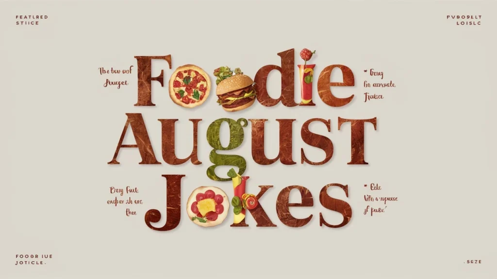 Foodie August Jokes